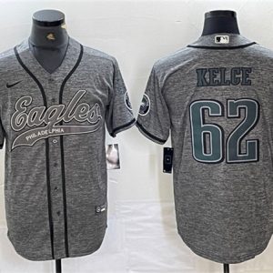 Philadelphia Eagles #62 Jason Kelce Gray Cool Base Stitched Jersey