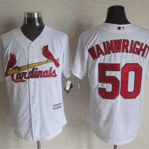 Cardinals #50 Adam Wainwright White New Cool Base Stitched Jersey