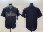 Dallas Cowboys Blank Black With Patch Cool Base Stitched Jersey