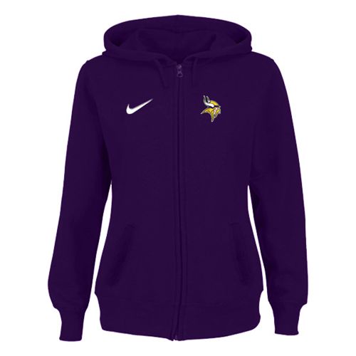 Minnesota Vikings Stadium Rally Full Zip Hoodie Purple