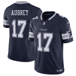 Dallas Cowboys #17 Brandon Aubrey Navy 2025 F.U.S.E Vapor Untouchable Limited Football Stitched Jersey