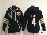 Boston Bruins #4 Bobby Orr Black Old Time Heidi NHL Hoodie