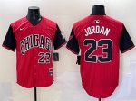 Chicago White Sox #23 Michael Jordan Red Black 2025 City Connect Limited Stitched Jersey