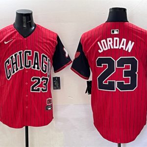 Chicago White Sox #23 Michael Jordan Red Black 2025 City Connect Limited Stitched Jersey