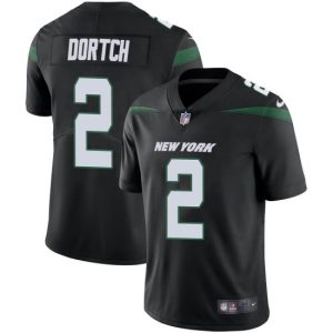 New York Jets #2 Greg Dortch Black Vapor Untouchable Limited Stitched Jersey