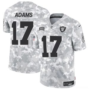 Las Vegas Raiders #17 Davante Adams Arctic Camo 2024 F.U.S.E. Salute To Service Limited Stitched Jersey
