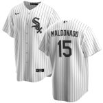 Chicago White Sox #15 Mart¨ªn Maldonado White Cool Base Stitched Jersey