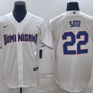 Dominican Republic #22 Juan Soto 2023 White World Classic Stitched Jersey
