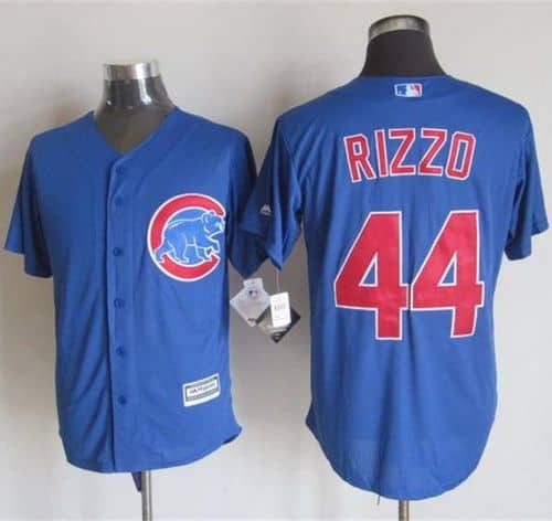 Cubs #44 Anthony Rizzo Blue New Cool Base Stitched Jersey