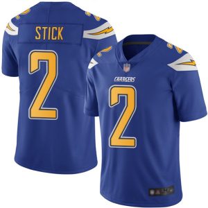 Los Angeles Chargers #2 Easton Stick Blue Vapor Untouchable Limited Stitched Jersey