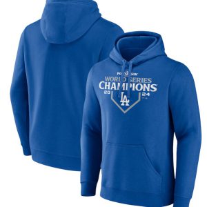 Los Angeles Dodgers Royal 2024 World Series Champions Pullover Hoodie