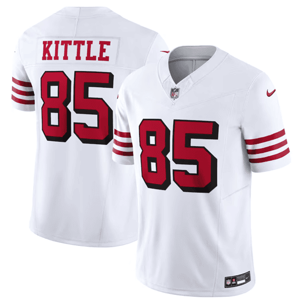 San Francisco 49ers #85 George Kittle New White 2023 F.U.S.E. Vapor Untouchable Limited Stitched Jersey