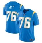 Los Angeles Chargers #76 Joe Alt Light Blue Vapor Limited Stitched Jersey