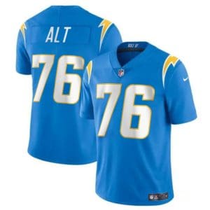 Los Angeles Chargers #76 Joe Alt Light Blue Vapor Limited Stitched Jersey