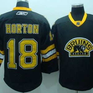 Bruins #18 Horton Stitched Black Third Jersey