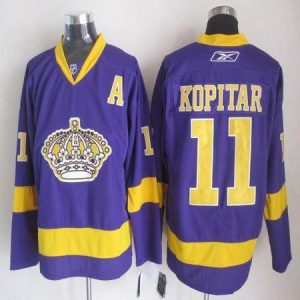 Kings #11 Anze Kopitar Purple Stitched Jersey