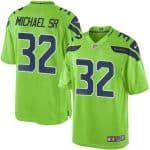 Seahawks #32 Christine Michael SR Green Stitched Limited Rush Nike Jersey