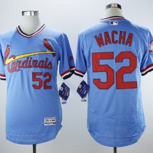 St.Louis Cardinals #52 Michael Wacha Light Blue Cooperstown Collection Flexbase Stitched Jersey
