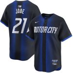 Detroit Tigers #21 Jackson Jobe Navy City Connect Cool Base Stitched Jersey