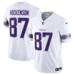 Minnesota Vikings #87 T.J. Hockenson White F.U.S.E. Winter Warrior Limited Stitched Jersey