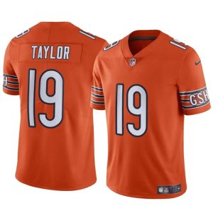 Chicago Bears #19 Tory Taylor Orange Vapor Stitched Jersey