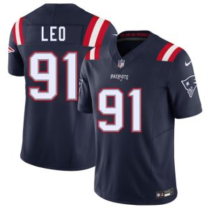 New England Patriots #91 Titus Leo Navy 2025 F.U.S.E. Vapor Limited Stitched Jersey