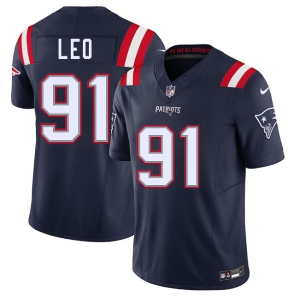 New England Patriots #91 Titus Leo Navy 2025 F.U.S.E. Vapor Limited Stitched Jersey