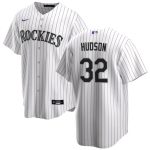 Colorado Rockies #32 Dakota Hudson White Cool Base Stitched Jersey