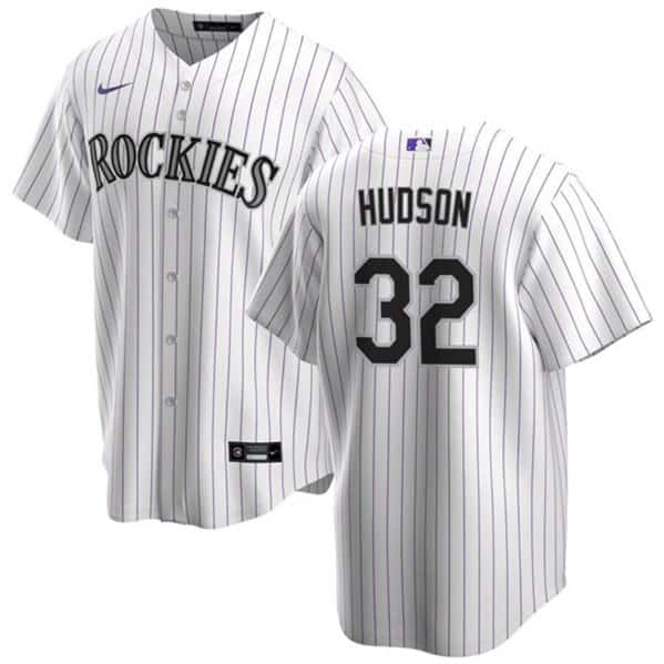 Colorado Rockies #32 Dakota Hudson White Cool Base Stitched Jersey