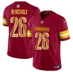 Washington Commanders #26 Jeremy McNichols Burgundy 2024 F.U.S.E. Vapor Limited Stitched Jersey