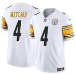 Pittsburgh Steelers #4 DK Metcalf White 2024 F.U.S.E. Vapor Untouchable Limited Stitched Jersey