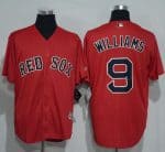 Red Sox #9 Ted Williams Red New Cool Base Stitched Jersey
