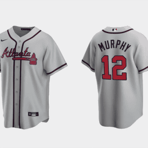 Atlanta Braves #12 Sean Murphy Gray Cool Base Stitched Jersey