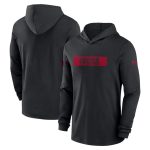 San Francisco 49ers Black Sideline Performance Hoodie