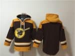 San Diego Padres Blank Brown Yellow Ageless Must-Have Lace-Up Pullover Hoodie