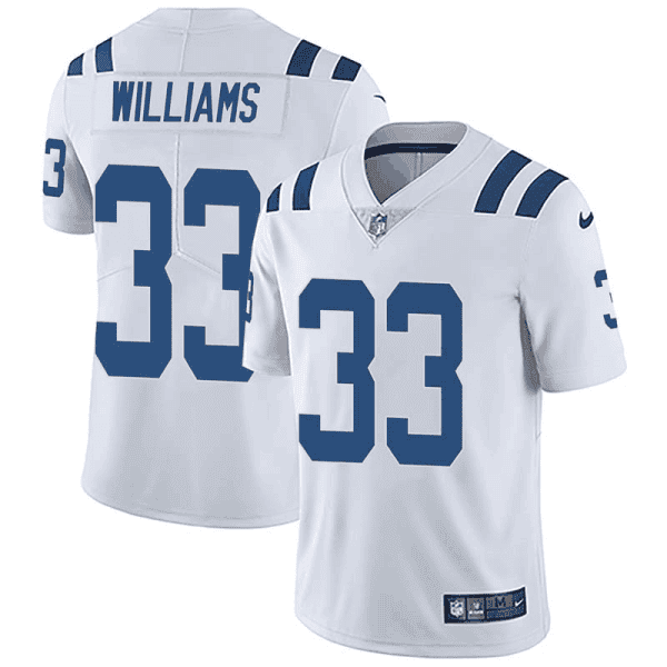 Colts #33 Jonathan Williams White Vapor Untouchable Limited Stitched Jersey