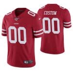 49ers Customized Red 2019 100th Season Vapor Untouchable Limited Stitched Jersey.