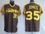 Mitchell And Ness Padres #35 Randy Jones Coffee Stitched Throwback Jersey