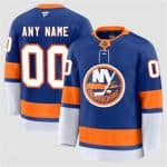 New York Islanders Custom Royal 2024-25 Home Stitched Jersey