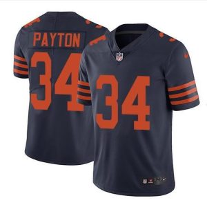 Chicago Bears #34 Walter Payton Navy Vapor Untouchable Limited Stitched Jersey