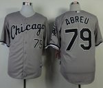 White Sox #79 Jose Abreu Grey Cool Base Stitched Jerseys