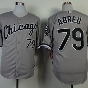 White Sox #79 Jose Abreu Grey Cool Base Stitched Jerseys