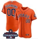 Houston Astros Active Player Custom Orange 2022 World Series Champions Flex Base Stitched Jersey