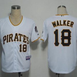 Pirates #18 Neil Walker White Stitched Jersey