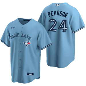 Toronto Blue Jays #24 Nate Pearson Light Blue Cool Base Stitched Jersey