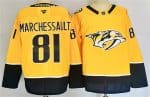 Nashville Predators #81 Jonathan Marchessault Gold 2024-25 Home Stitched Jersey
