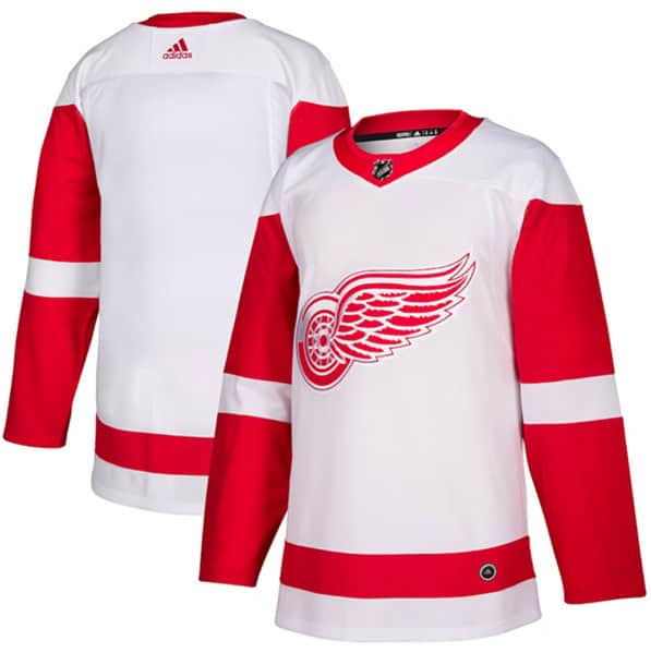 Detroit Red Wings Blank White Stitched Jersey
