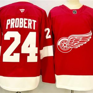 Detroit Red Wings #24 Bob Probert Red 2024-25 Stitched Jersey