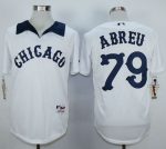 White Sox #79 Jose Abreu White 1976 Turn Back The Clock Stitched Jersey