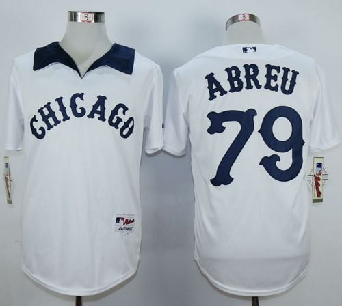 White Sox #79 Jose Abreu White 1976 Turn Back The Clock Stitched Jersey